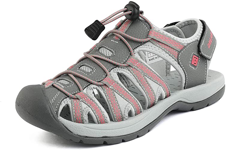 DREAM PAIRS Women's 160912-W Adventurous Summer Outdoor Sandals for Heel Spurs