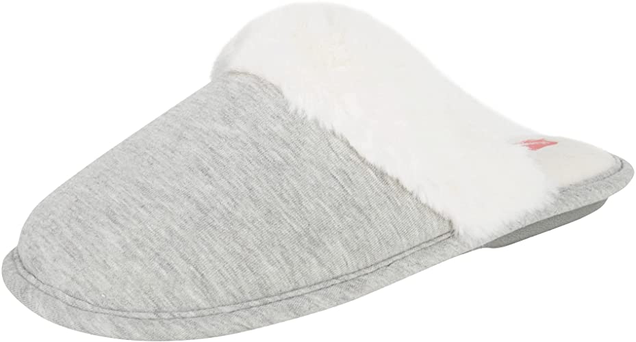 Hanes Women's Superior Comfort Cotton Slip on Scuff Slipper with Memory Foam