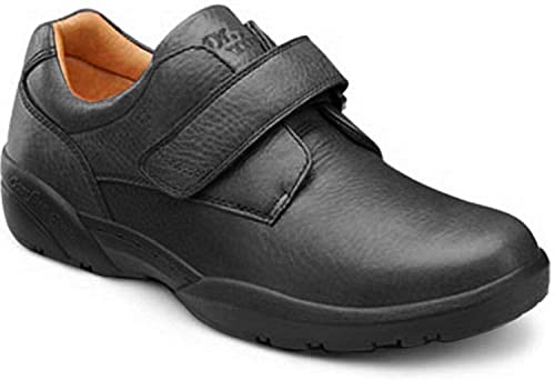 Dr. Comfort Men's William-X Double Depth Black Diabetic Casual Shoes