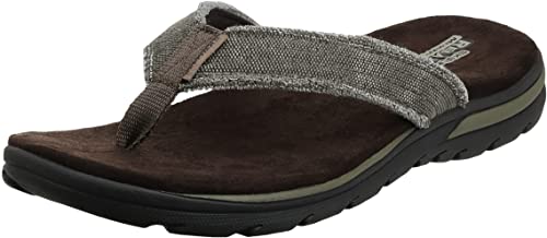 Skechers Men's Relaxed Fit Supreme Bosnia Sandal for Overweight Men and Women
